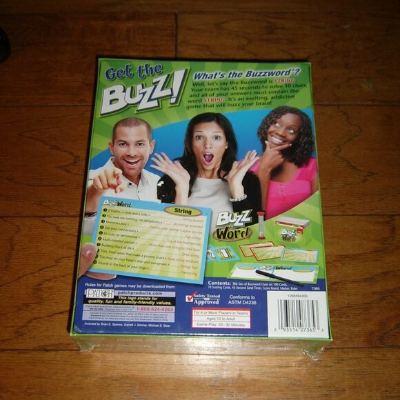 BUZZ WORD Game Family Friends Game 2012 Patch Products NEW FACTORY SEALED - Picture 2 of 3